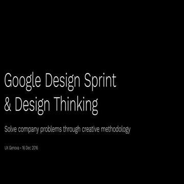 20161216 Google Design Sprint & Design Thinking