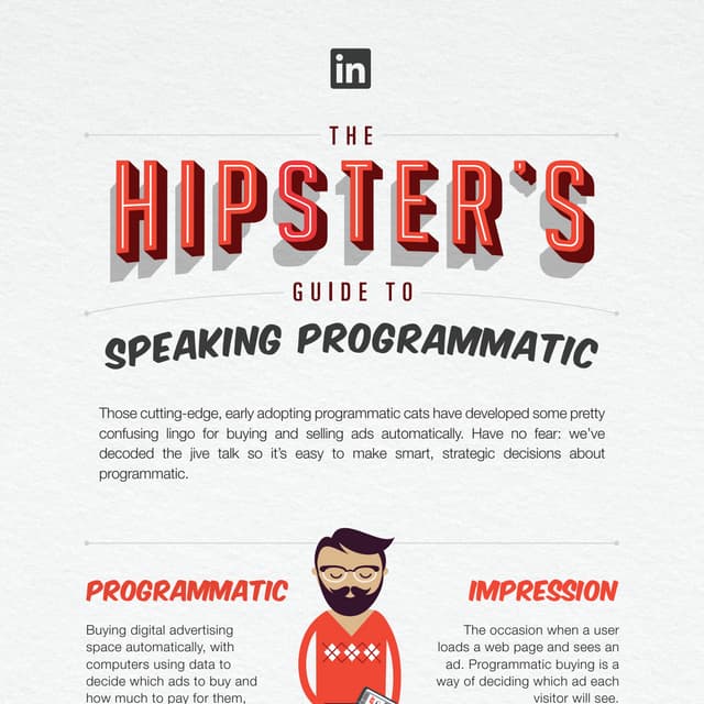 The Hipster's Guide to Speaking Programmatic