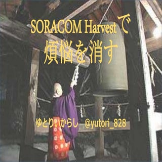 SORACOM Harvestで煩悩を可視化する