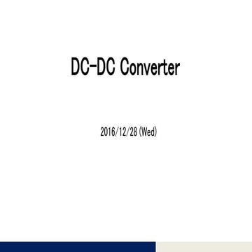 DC-DC-Converter Evaluation Report 