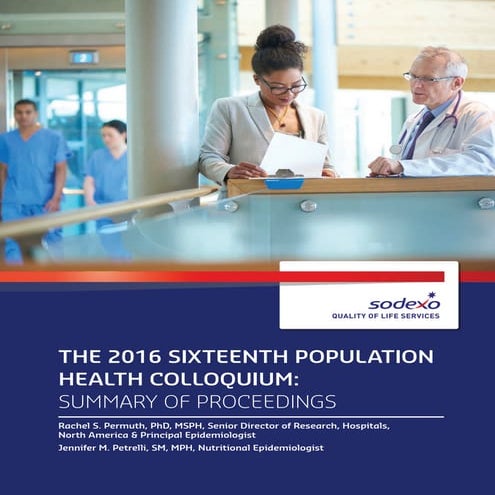 2016 16th population health colloquium: summary of proceedings 