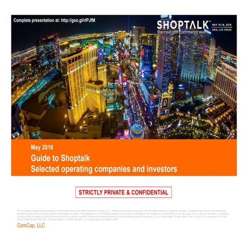 ComCap Shoptalk 2016 Presentation