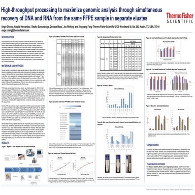 High-throughput processing to maximize genomic analysis through simultaneous ...