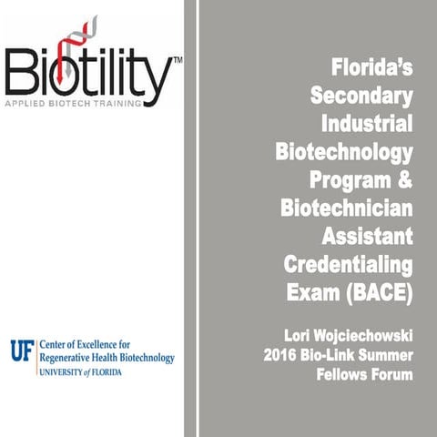 2016 Biotechnician Assistant Credentialing Exam | PDF