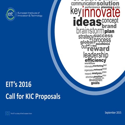 2016 call for ki cs presentation