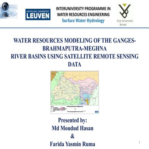 WATER RESOURCES MODELING OF THE GANGES-BRAHMAPUTRA-MEGHNA RIVER BASINS USING ...