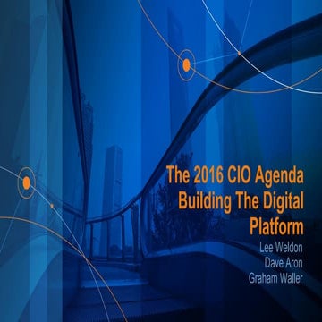 2016 CIO Agenda