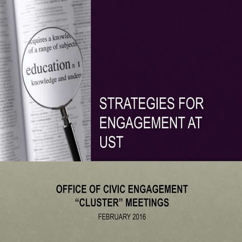 2016 Engagement Strategy