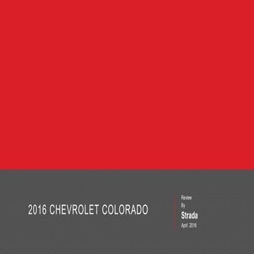 2016 Chevrolet Colorado