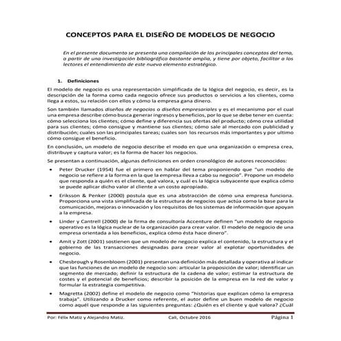 Modelo de negocio Business life | PDF
