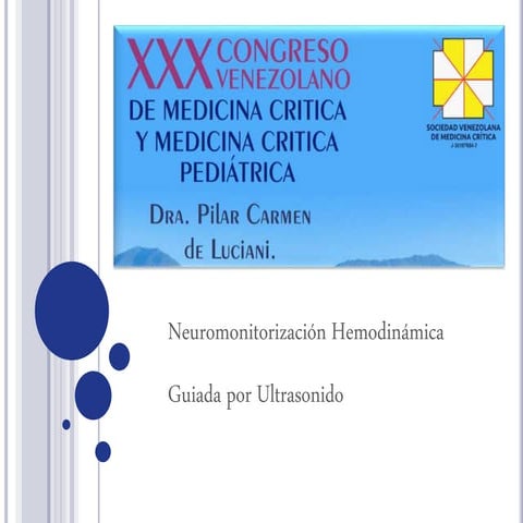 2016 Conferencia Congreso SVMC neuromonitorizacion por ultrasonido