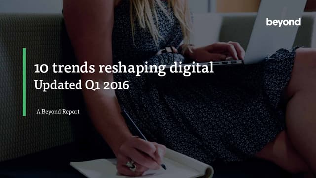 10 trends reshaping digital