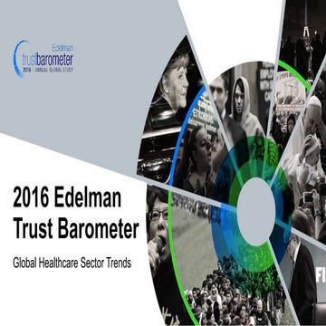 2016 Edelman Trust Barometer - Healthcare Sector Results