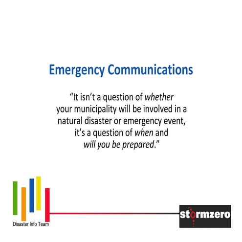 Emergency Communications