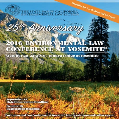 2016 Environmental Law Conference at Yosemite