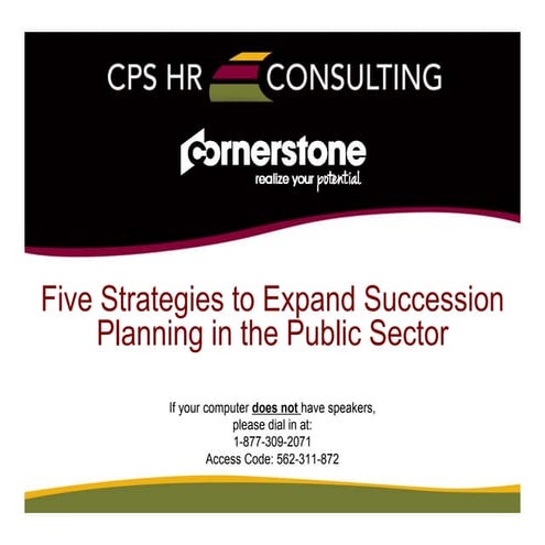 Five Strategies to Expand Succession Planning in the Public Sector