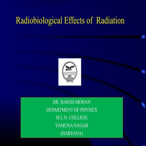 2018 HM - RADIATION BIOLOGICAL EFFECT