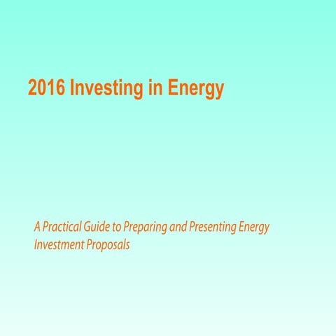 2016 investing in energy