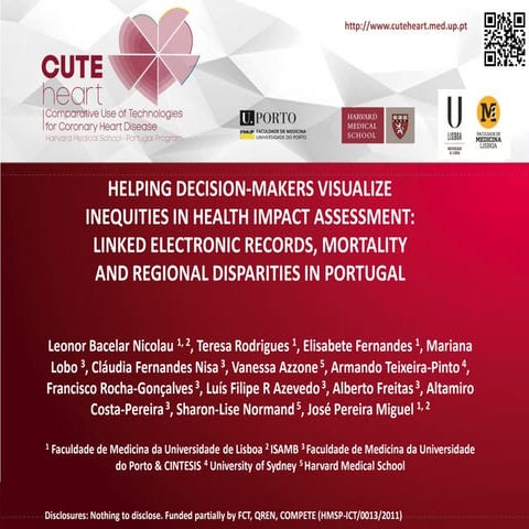 Oral Presentation at ISPOR Portugal 2016 LBacelar-Nicolau