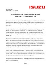 2016 isuzu d max fury special editi...