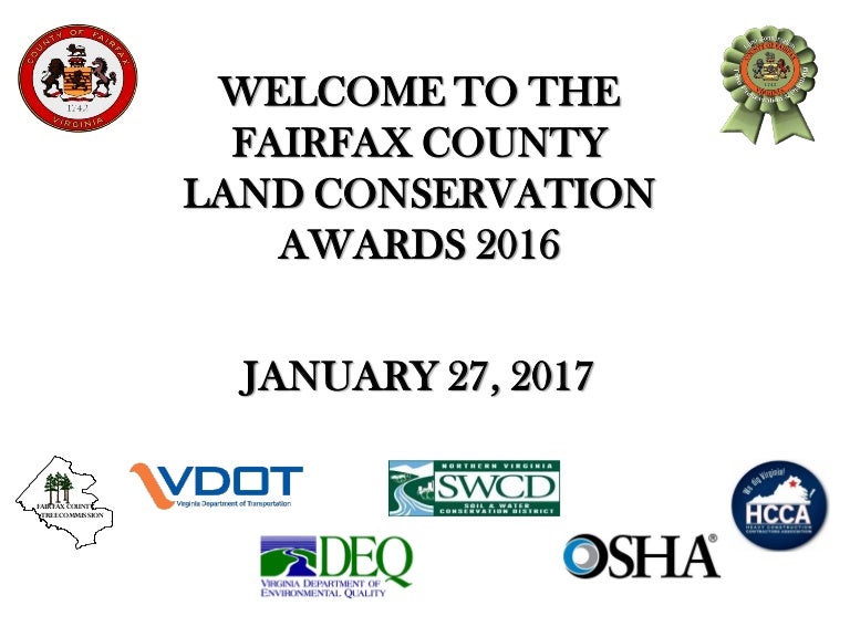 Fairfax County Land Conservation Awards 2016