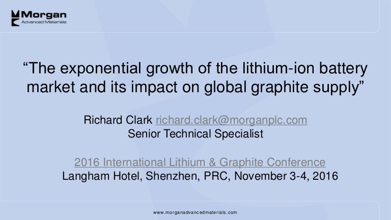 2016 International Lithium Graphite Conference