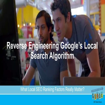 The 2016 Local Search Ranking Factors Study - 2016 MnSearch Summit