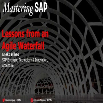 2016 Mastering SAP Tech - 2 Speed IT and lessons from an Agile Waterfall eCom...