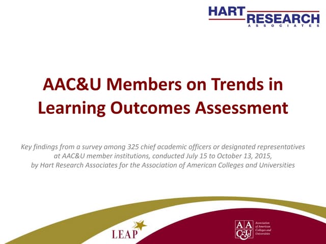 AAC&U Members on Trends in Learning...