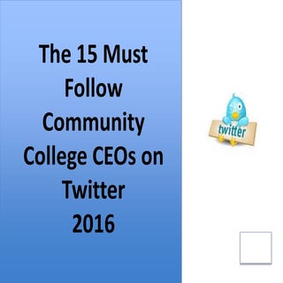 2016 Must Follow Community College ...