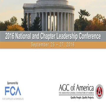 Presentation for the 2016 National and Chapter Leadership Conference by Bill Murphy