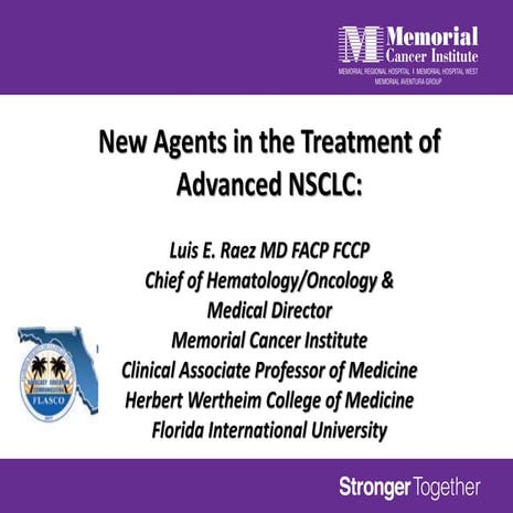 New Agents in the Treatment of Advanced NSCLC: | PDF
