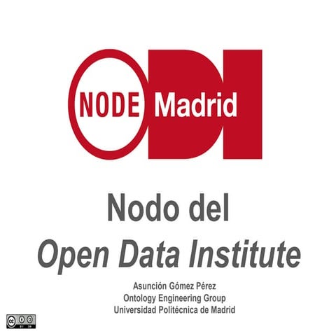 Presentación del nodo ODI Madrid / Introduction to ODI Madrid