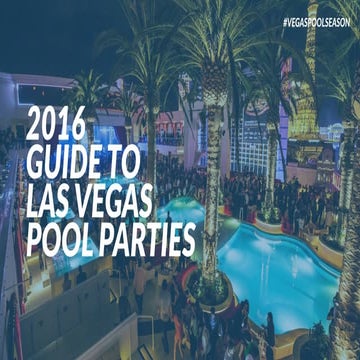 2016 Guide to Pool Parties in Las Vegas