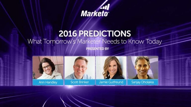 2016 Predictions: What Tomorrow's Marketer Needs to Know Today