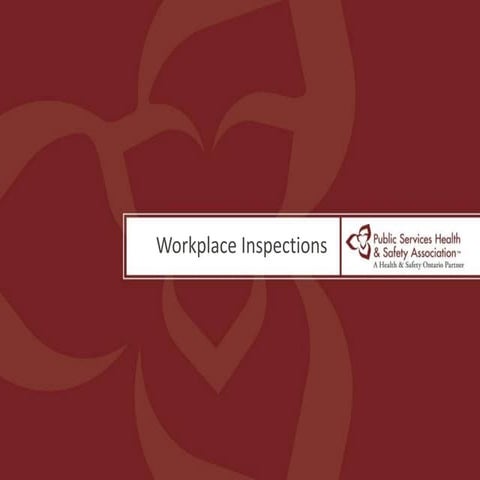 workplace-inspection-training presentation | PPT