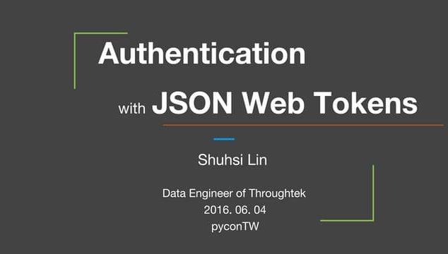 2016 pycontw web api authentication 