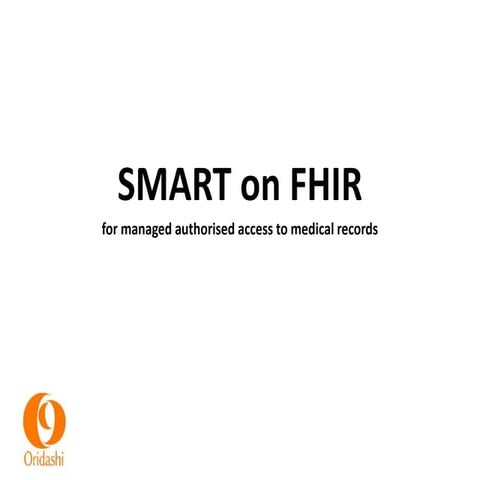 2016 SEP   SMART ON FHIR
