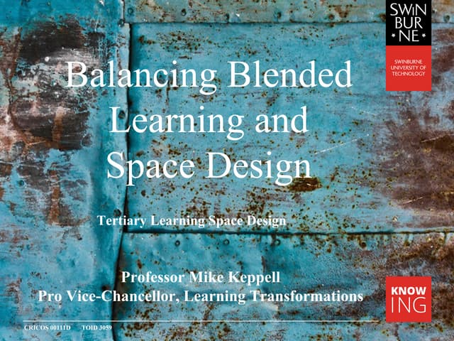 2016 Tertiary learning space design