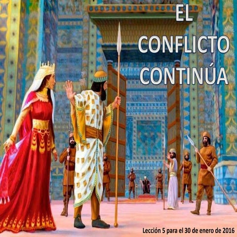 Lección 5 | El conflicto continúa | Escuela Sabática Power Point 