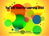 Top 200 Tools for Learning 2016