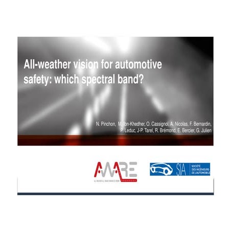 All weather vision for automotive safety : which spectral band ?