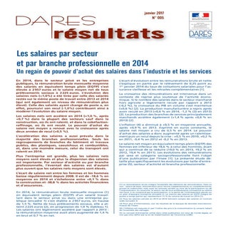 Salaires par secteur et par branche...