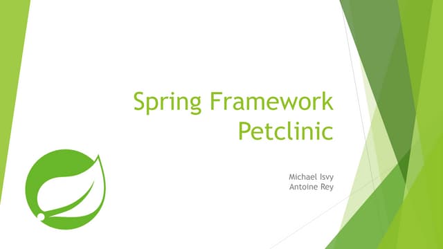 Spring Framework Petclinic sample application