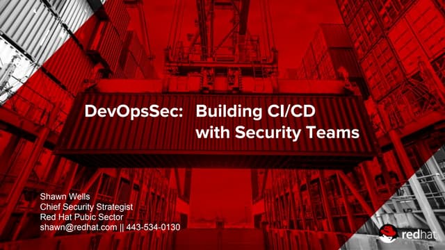 2017-02-21 AFCEA West Building Continuous Integration & Deployment (CI/CD) Pi...