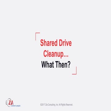 Shared Drives and Content Sprawl—What To Do