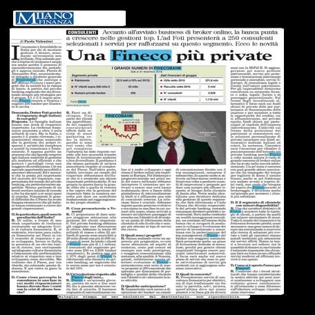 Una Fineco più private