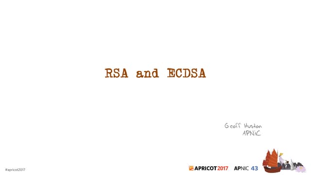 Cryptography - RSA and ECDSA