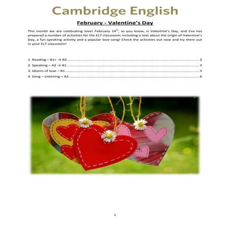 2017-02- February activities - this month we are celebrating love! | PDF