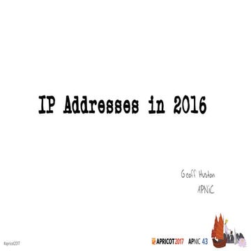 IP Addresses in 2016